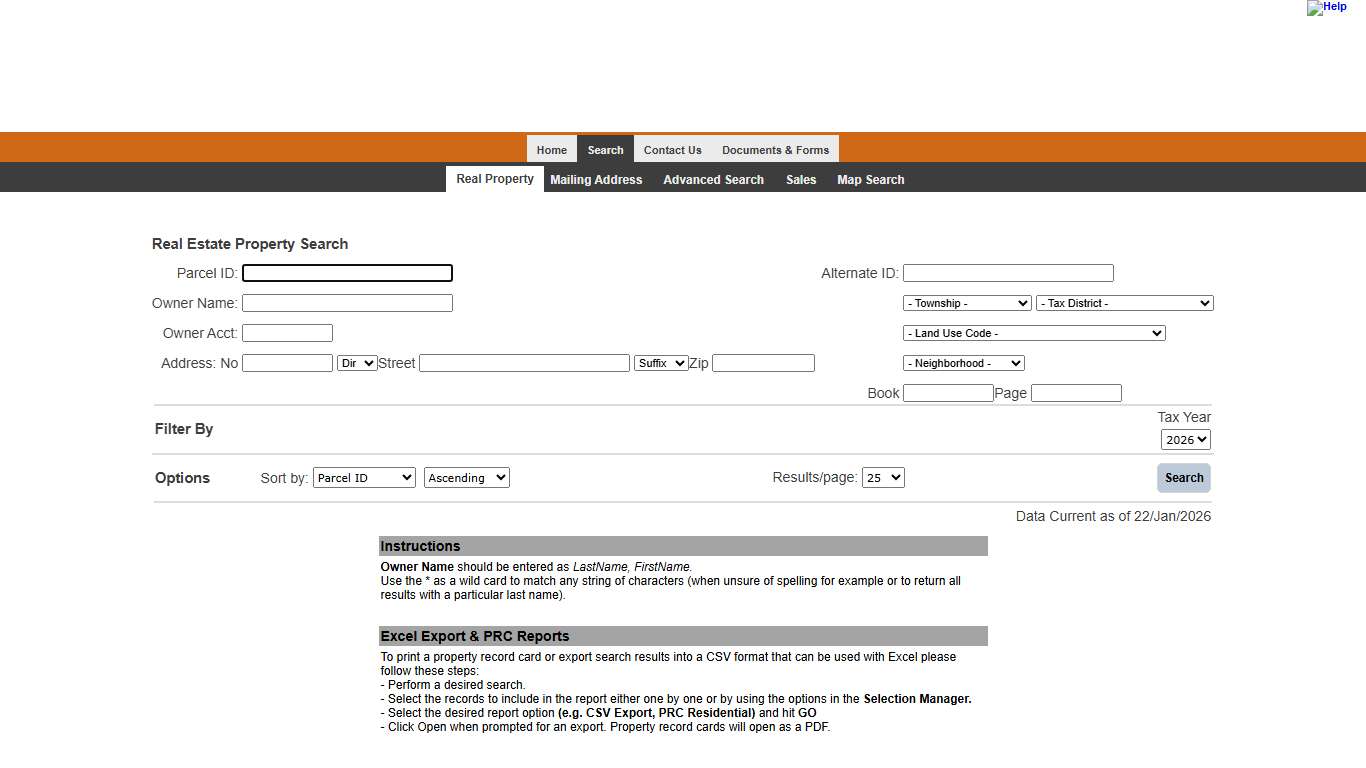 Wilkes County Tax Administration - Real Estate Property Search Search
